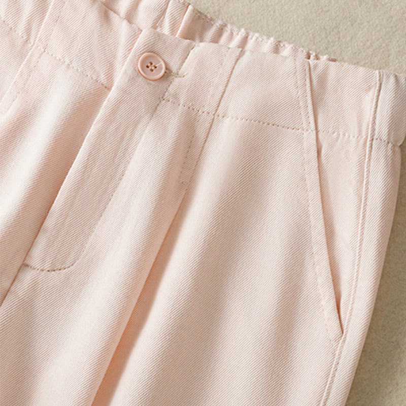 Buddha Stonesカジュアル レース パッチワークデザイン ハイウエスト レディース ワイドレッグ アンクル丈パンツ ポケット ジッパー付き - image 11