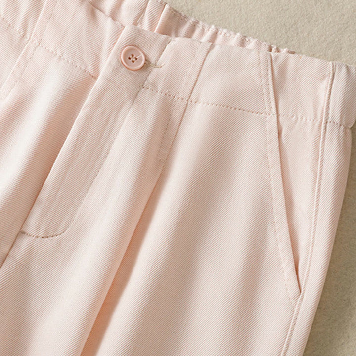 Buddha Stonesカジュアル レース パッチワークデザイン ハイウエスト レディース ワイドレッグ アンクル丈パンツ ポケット ジッパー付き - image 11