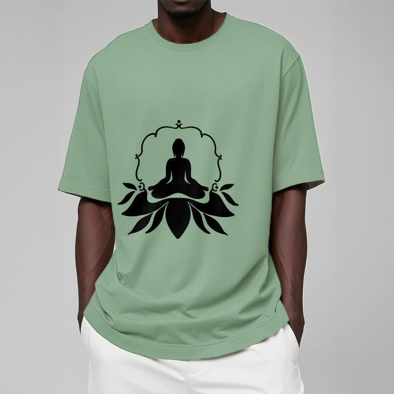草の上に座るBuddha StonesTシャツ - image 16