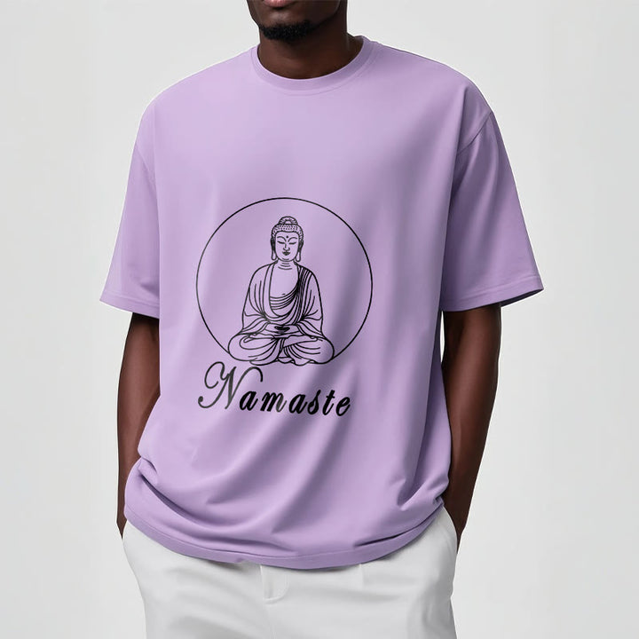 Buddha Stones NAMASTE Buddha Meditating Tee Tシャツ - image 17