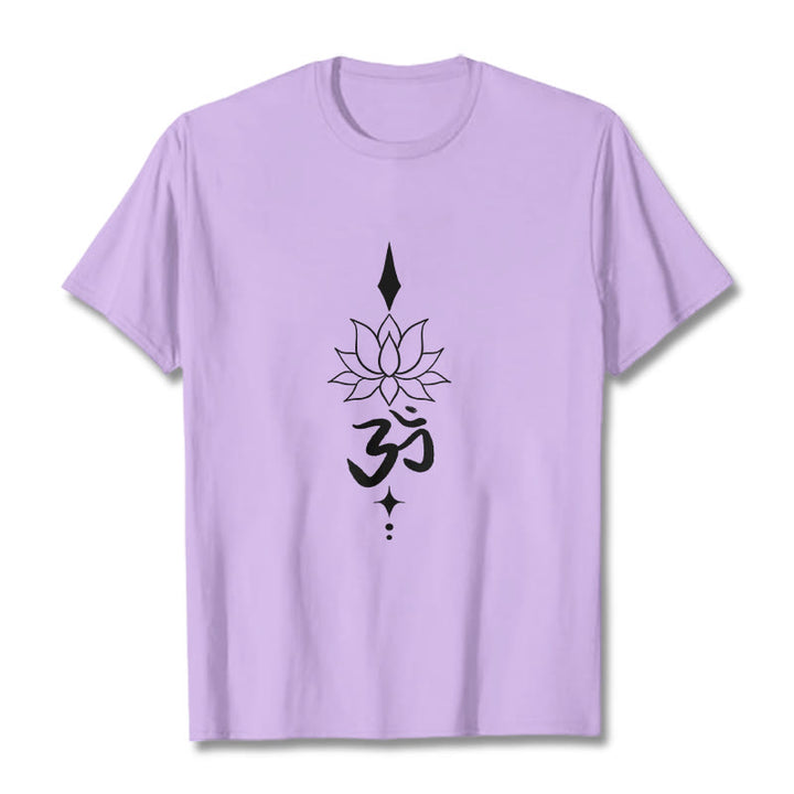 Buddha Stonesオムシンボル ロータスTシャツ - 梅 - 2XL - image 16