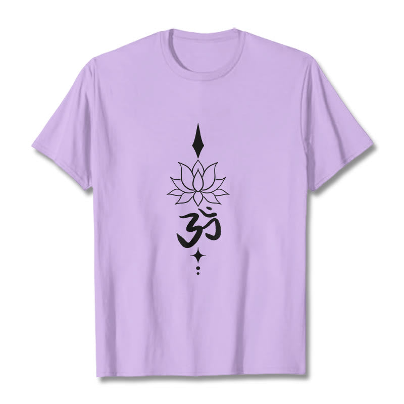 Buddha Stonesオムシンボル ロータスTシャツ - 梅 - 2XL - image 17