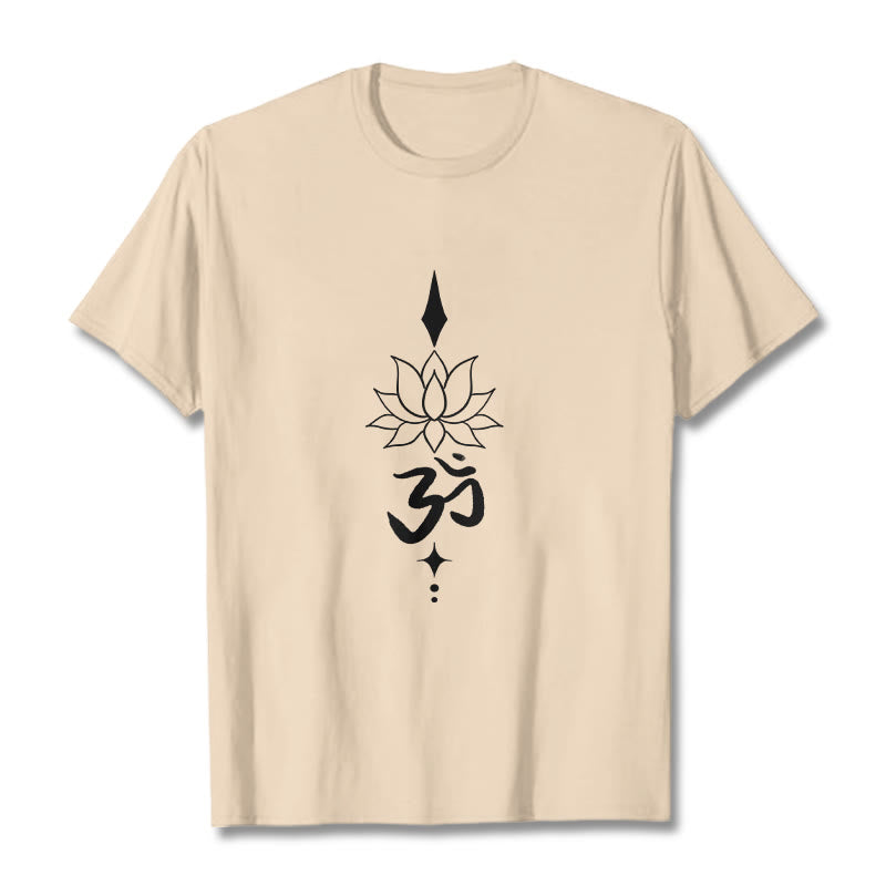 Buddha Stonesオムシンボル ロータスTシャツ - ビスク - 2XL - image 11