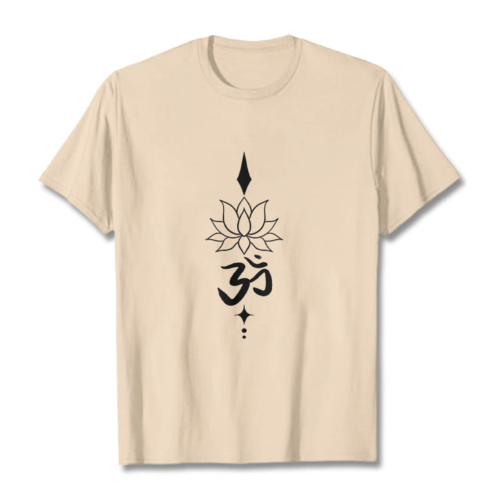Buddha Stonesオムシンボル ロータスTシャツ - ビスク - 2XL - image 11