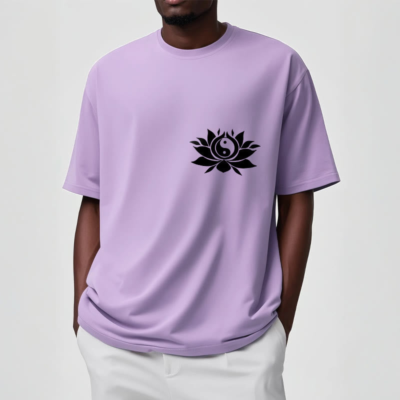 Buddha Stones陰陽 蓮の花 デザイン Tシャツ - image 19