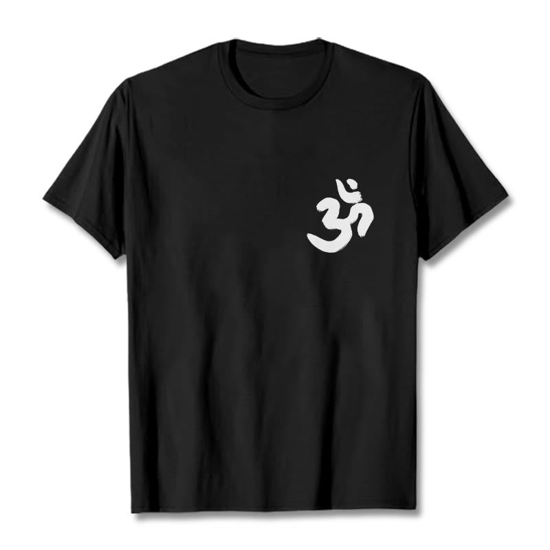 Buddha Stonesのオームシンボル サンスクリットTシャツ - 黒 - 2XL - image 3
