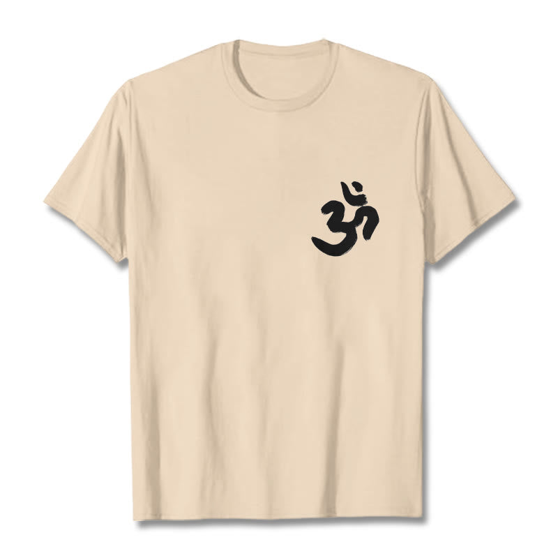 Buddha Stonesのオームシンボル サンスクリットTシャツ - ビスク - 2XL - image 12