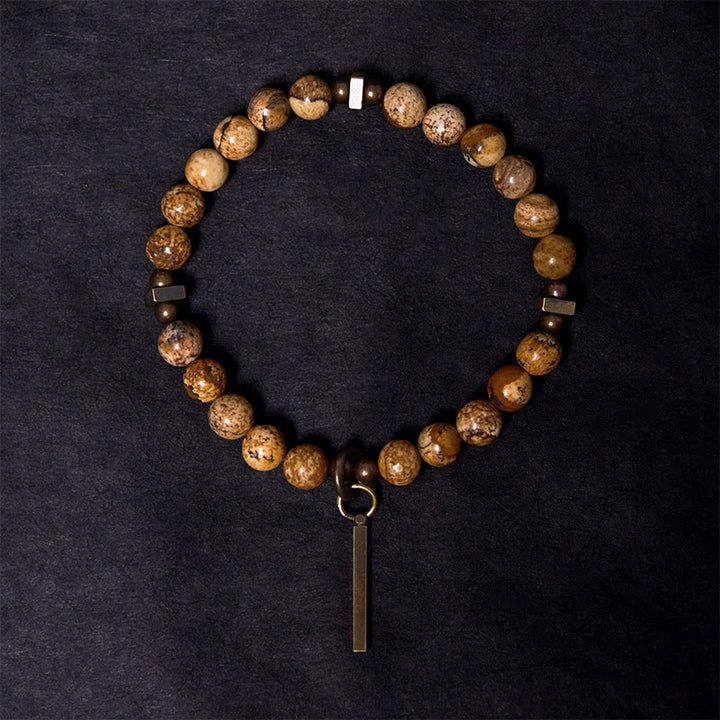 Buddha Stones風デザイン銅製幸運ブレスレット