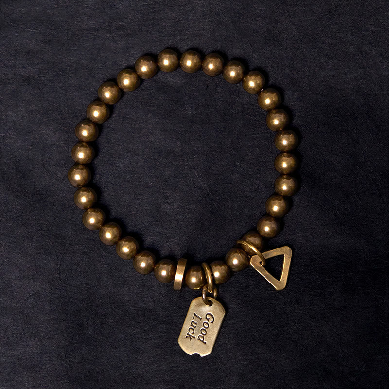 Buddha Stonesレトロ 純銅 真鍮 幸運ブレスレット