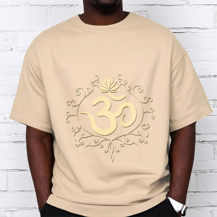 Buddha Stones、オームシンボル、つる、蓮の花Tシャツ - image 12