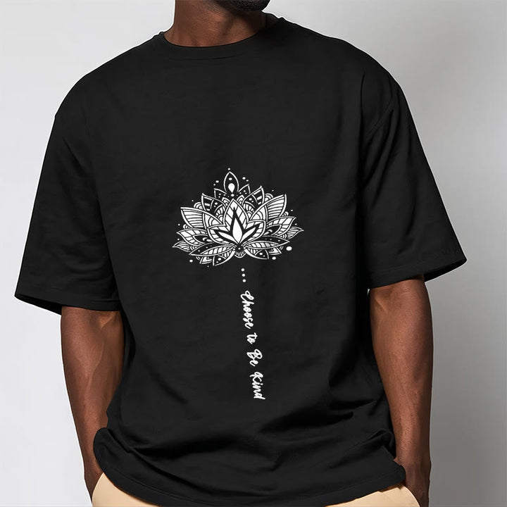 Buddha Stonesは親切を選ぶ 幾何学模様の花Tシャツ - image 4