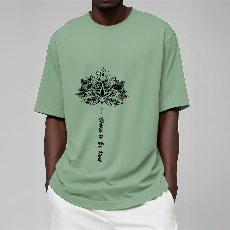 Buddha Stonesは親切を選ぶ 幾何学模様の花Tシャツ - image 16
