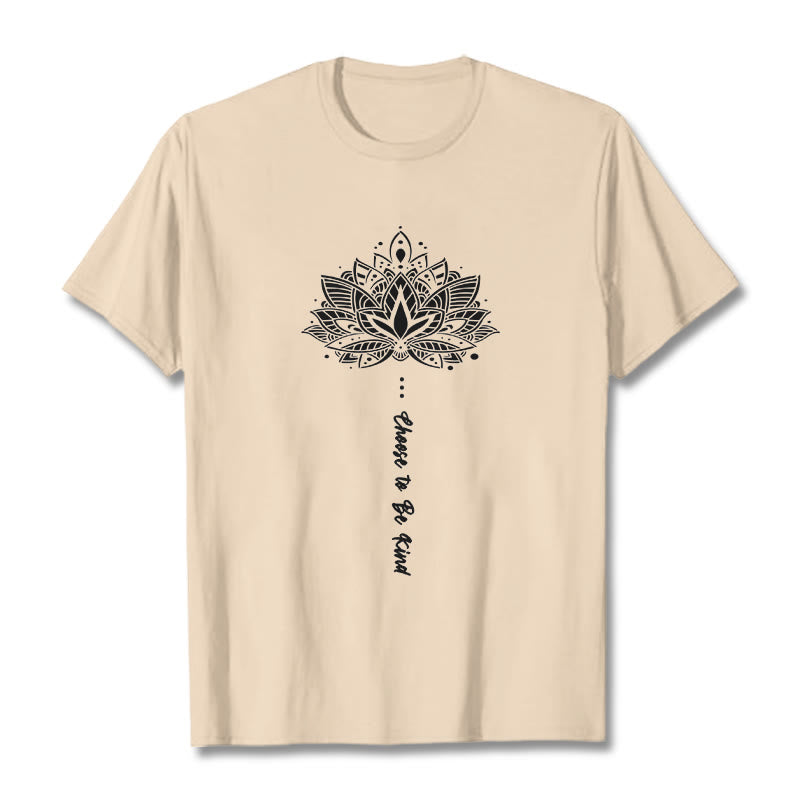 Buddha Stonesは親切を選ぶ 幾何学模様の花Tシャツ - ビスク - 2XL - image 11