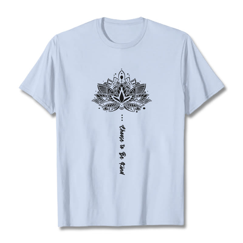 Buddha Stonesは親切を選ぶ 幾何学模様の花Tシャツ - ライトシアン - 2XL - image 18