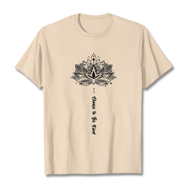 Buddha Stonesは親切を選ぶ 幾何学模様の花Tシャツ - ビスク - 2XL - image 10