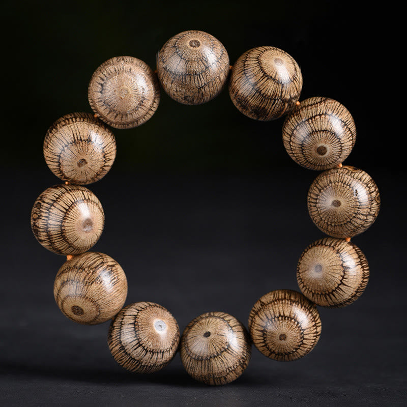 Buddha Stonesグネトゥムウッドビーズ保護ブレスレット - 20mm（手首周り14～17cm） - image 1