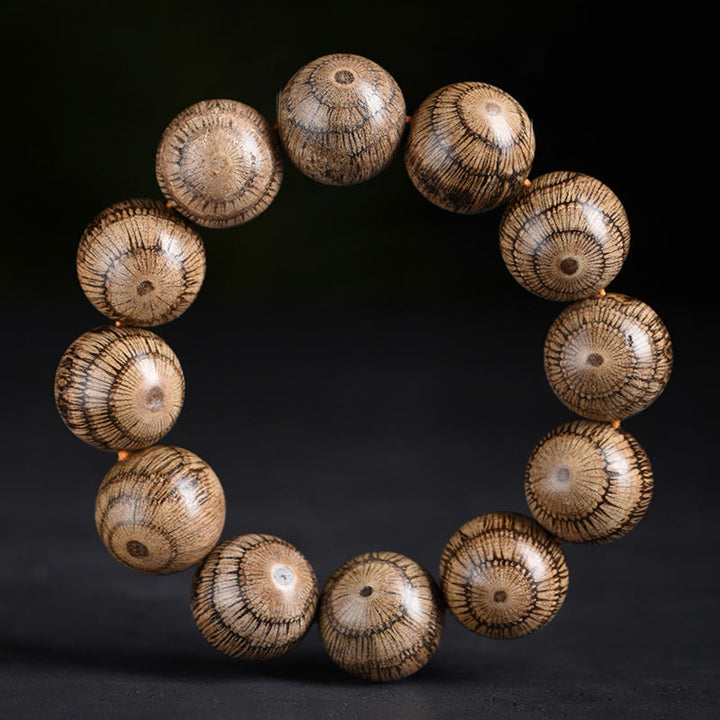 Buddha Stonesグネトゥムウッドビーズ保護ブレスレット - 20mm（手首周り14～17cm） - image 1