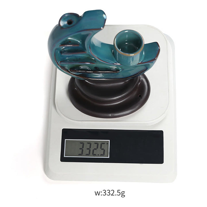 Buddha Stonesブルー 三日月 セラミック 逆流煙噴水 瞑想 燭台 香炉 装飾 - image 16