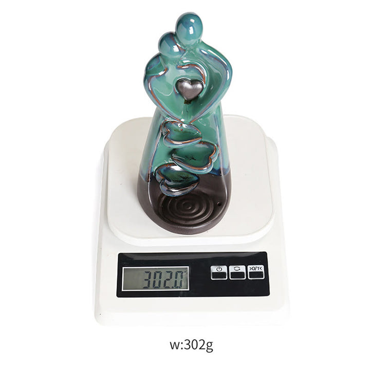 Buddha Stones恋人 カップル 抱擁 愛 陶器 逆流 煙 噴水 癒し 香炉 装飾 - image 12