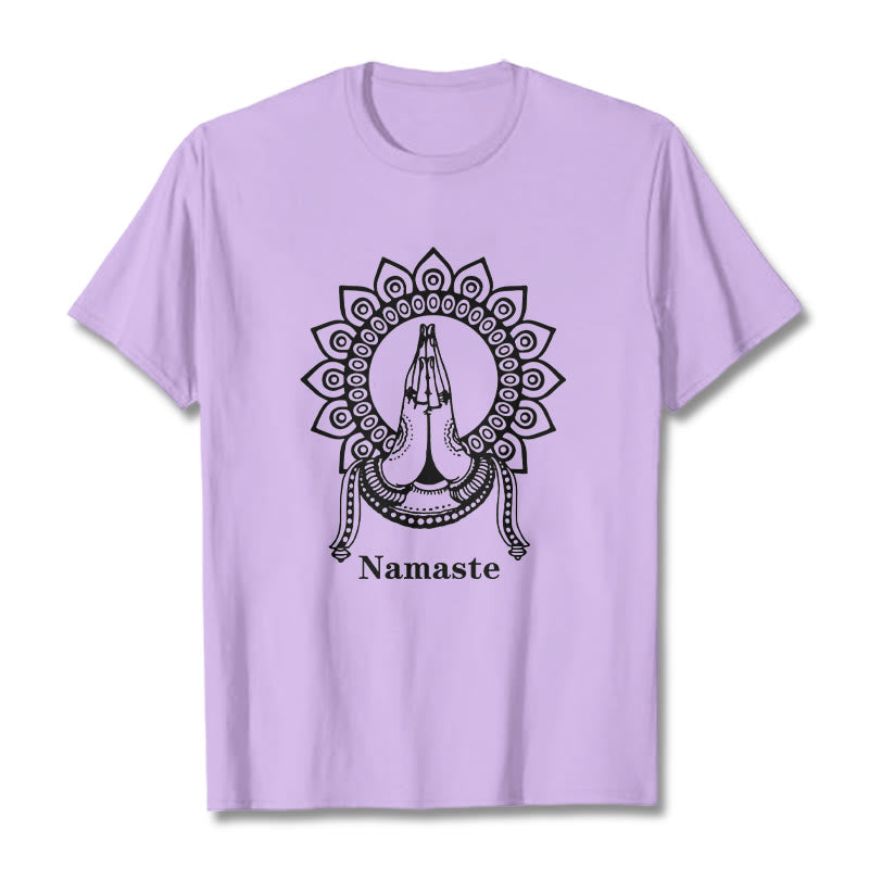 Buddha Stonesナマステ ジェスチャー マンダラ パターン Tシャツ Tシャツ - 梅 - 2XL - image 17