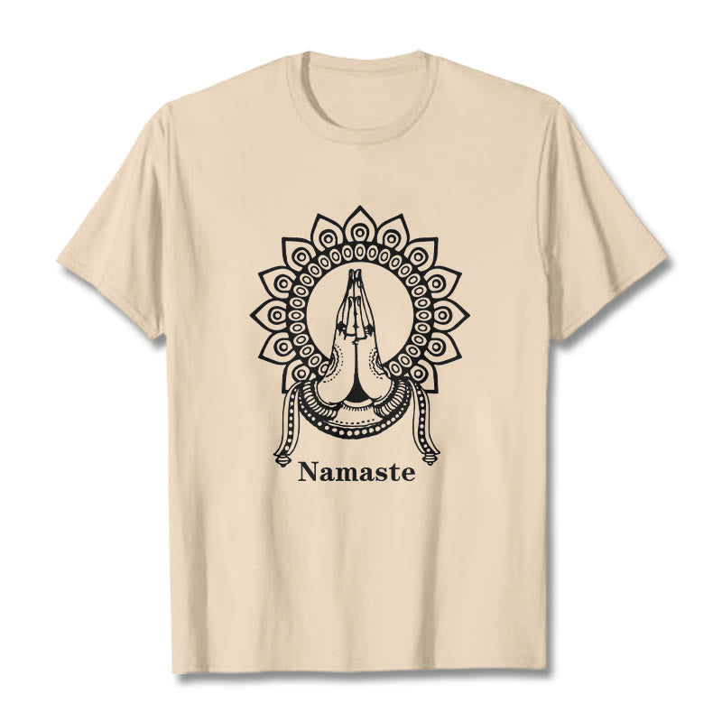 Buddha Stonesナマステ ジェスチャー マンダラ パターン Tシャツ Tシャツ - ビスク - 2XL - image 9