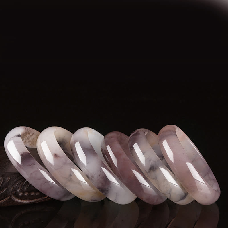 Buddha Stones紫翡翠 幸福の守護ブレスレットバングル