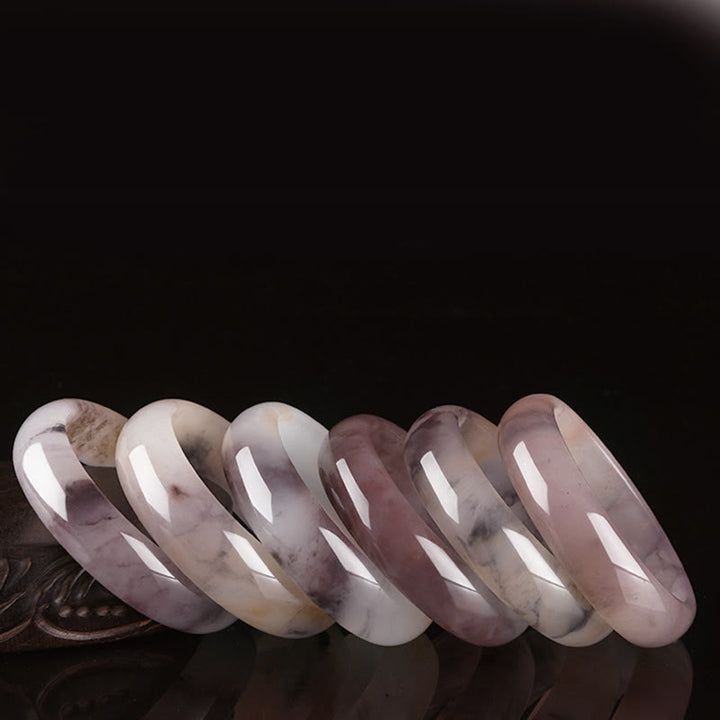 Buddha Stones紫翡翠 幸福の守護ブレスレットバングル