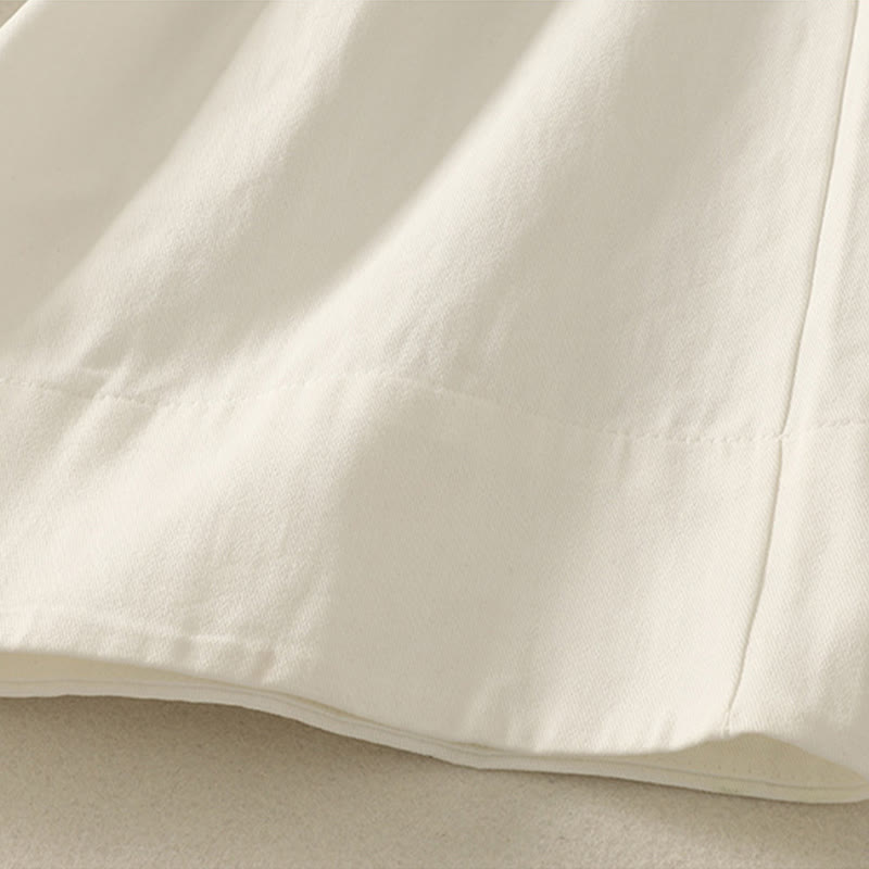 Buddha Stonesデイリー 無地 レースベルト レディース ワイドレッグ コットンパンツ ポケット付き - image 15