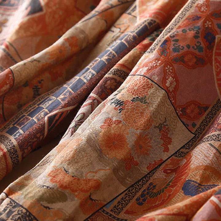 Buddha Stonesレトロカジュアル 中国風 カエルボタンデザイン レディース ハーレムパンツ ポケット付き - image 18