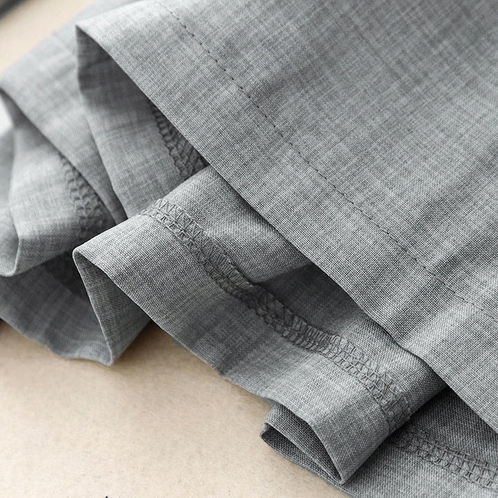 Buddha Stonesプレーン ライトスチールブルー レディース ワイドレッグ コットンリネン パンツ ポケット付き - image 7