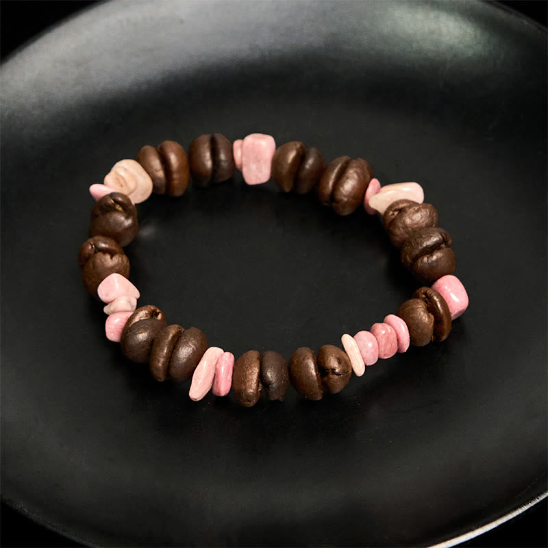 Buddha Stonesハンドメイド天然コーヒー豆アメジストシトリンアマゾナイト不規則クリスタルブレスレット - image 19