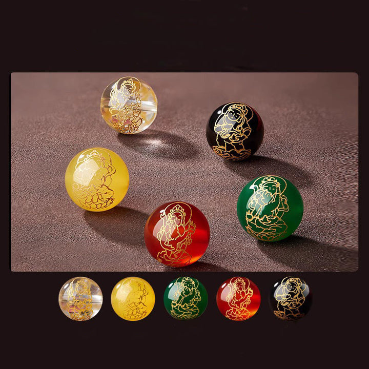 Buddha Stones 小葉紫檀五方位福神平静ブレスレット - image 19