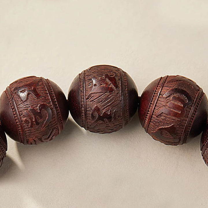 Buddha Stones 小葉紫檀五方位福神平静ブレスレット - image 16