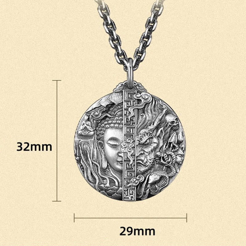 Buddha Stones銅仏鬼柄慈悲ペンダントネックレス - image 7