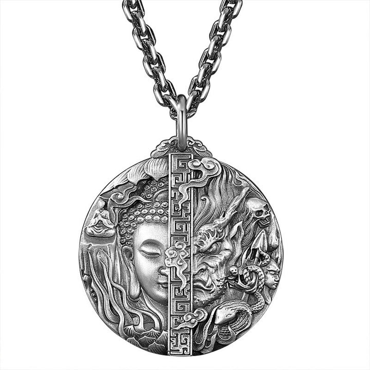 Buddha Stones銅仏鬼柄慈悲ペンダントネックレス - image 8