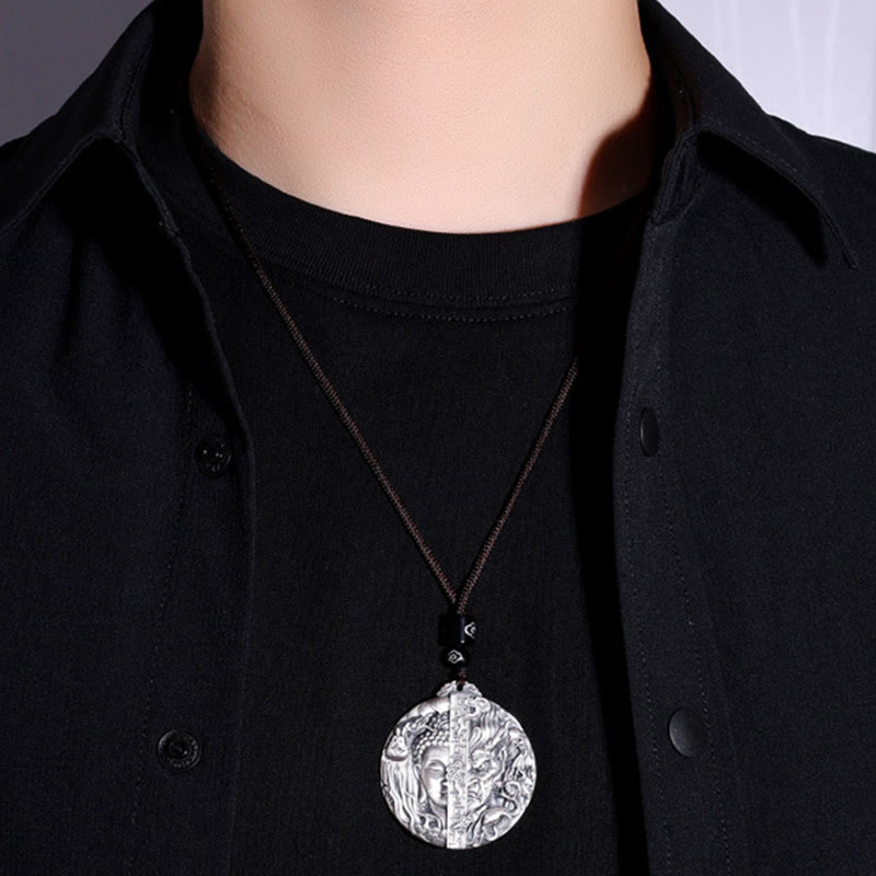 Buddha Stones銅仏鬼柄慈悲ペンダントネックレス - image 10