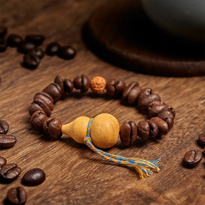 Buddha Stones天然ひょうたんコーヒー豆ブレスレット - image 3