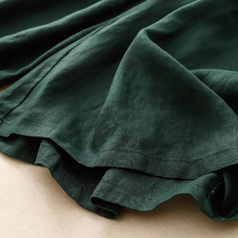 Buddha Stones夏用 伸縮性ウエスト レディース カプリ クロップド ワイドレッグパンツ ポケット付き - image 28