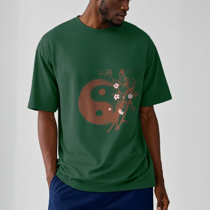 Buddha Stones 陰陽竹桜柄Tシャツ - image 10