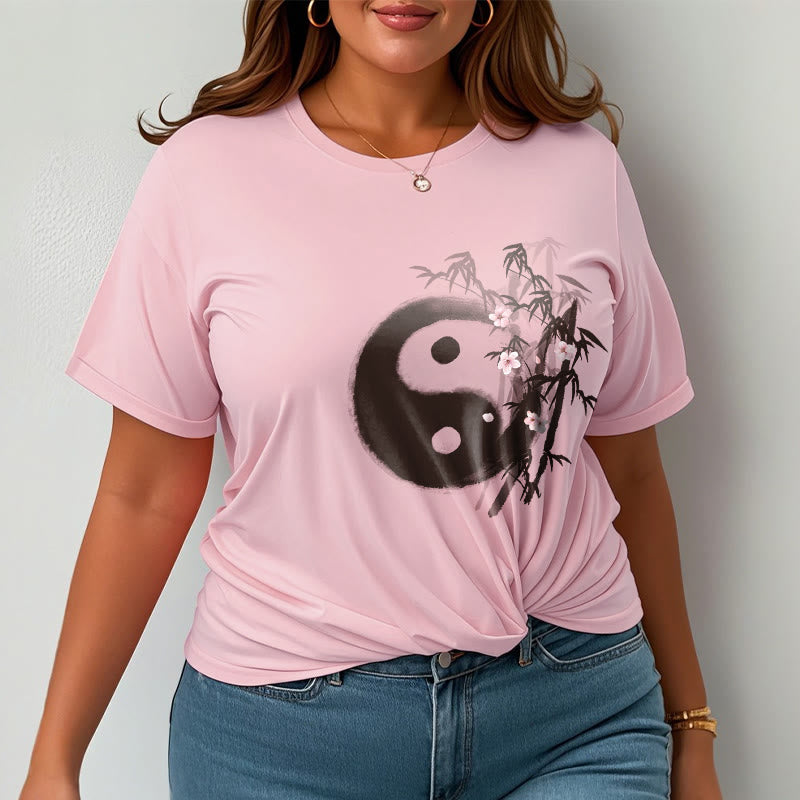 Buddha Stones 陰陽竹桜柄Tシャツ - image 12