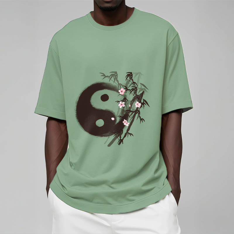 Buddha Stones 陰陽竹桜柄Tシャツ - image 14