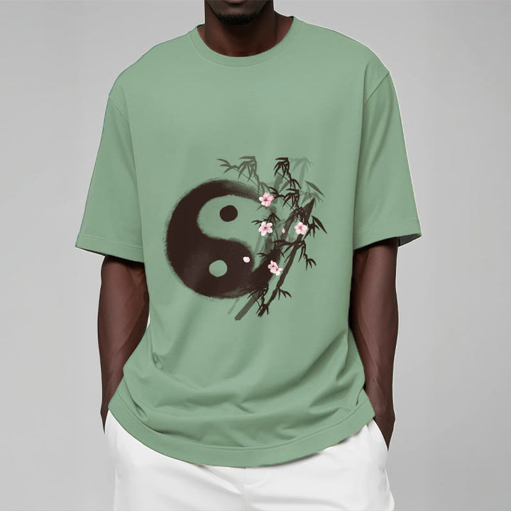 Buddha Stones 陰陽竹桜柄Tシャツ - image 14