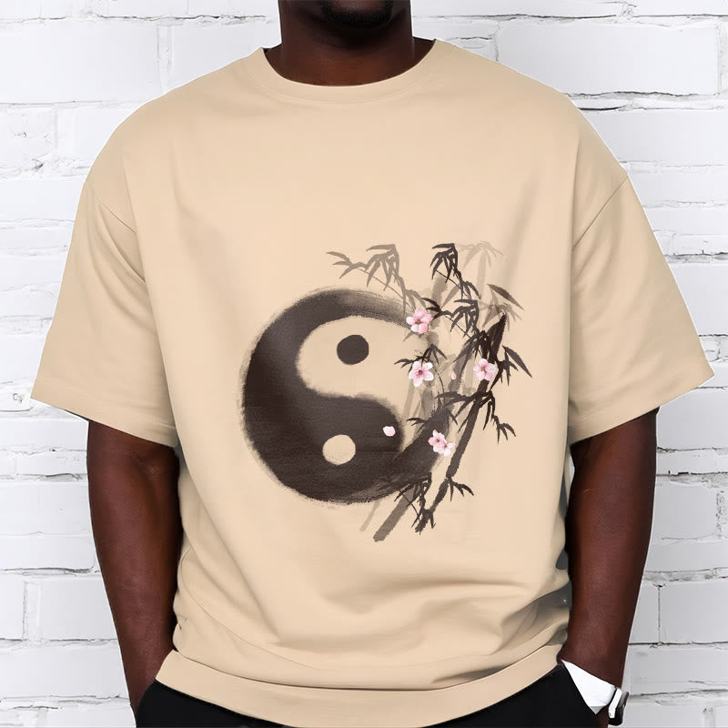 Buddha Stones 陰陽竹桜柄Tシャツ - image 8