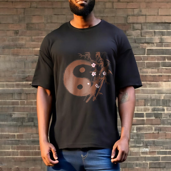 Buddha Stones 陰陽竹桜柄Tシャツ - image 5