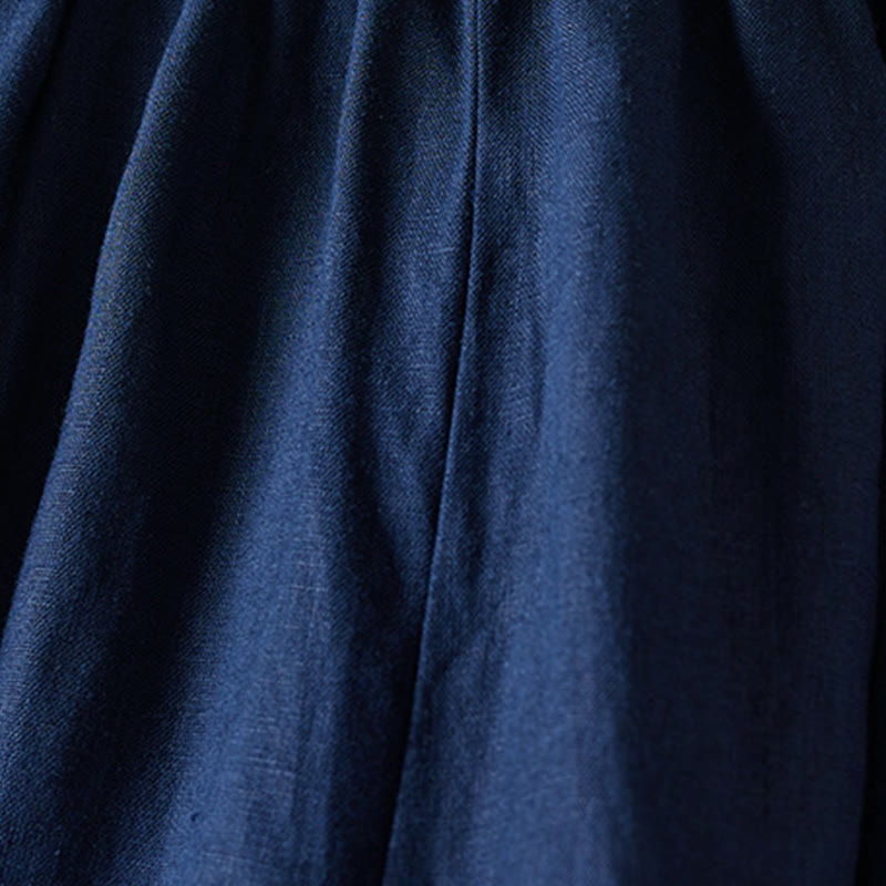 Buddha Stonesカラー糸7-8丈レディースハーレムコットンリネンパンツ（ポケット付き） - image 16