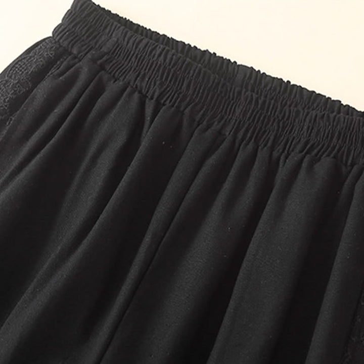 Buddha Stonesプレーンレース レディース ハーレム コットンリネン パンツ ポケット付き - image 27