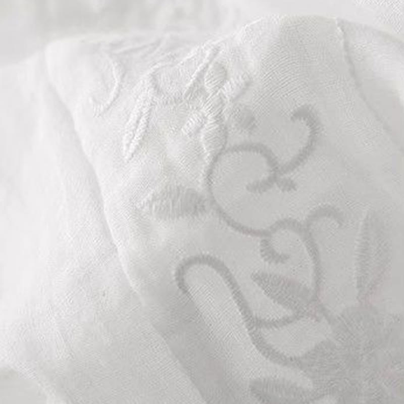 Buddha Stonesサイド刺繍デザインコットンレディース7-8丈ワイドレッグパンツ（ポケット付き） - image 13