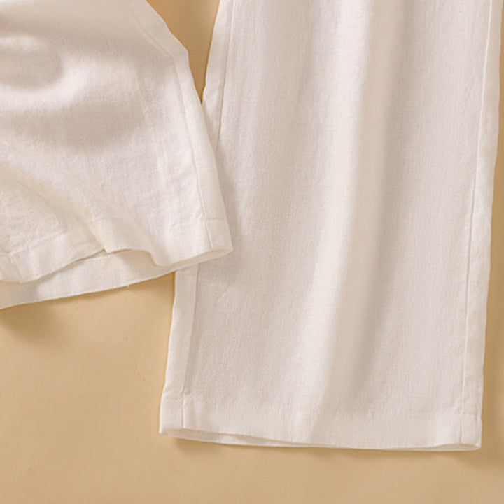 Buddha Stonesカジュアル ストレートレッグデザイン コットン レディース 7-8丈 ワイドレッグパンツ ポケット付き - image 31