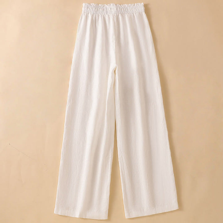 Buddha Stonesカジュアル ストレートレッグデザイン コットン レディース 7-8丈 ワイドレッグパンツ ポケット付き - image 29