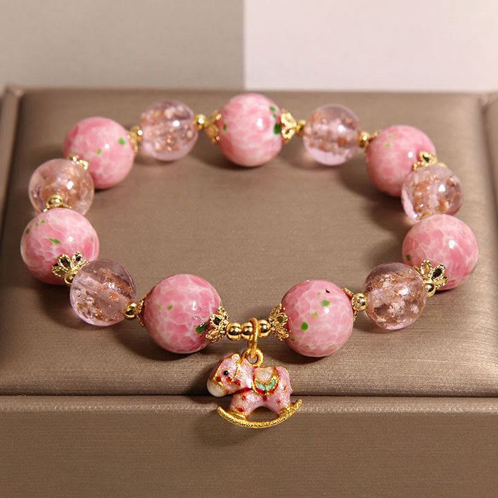 Buddha Stonesが揺れる馬年用リュウリブレスレット - リュウリ（手首周り15～16cm） - image 0